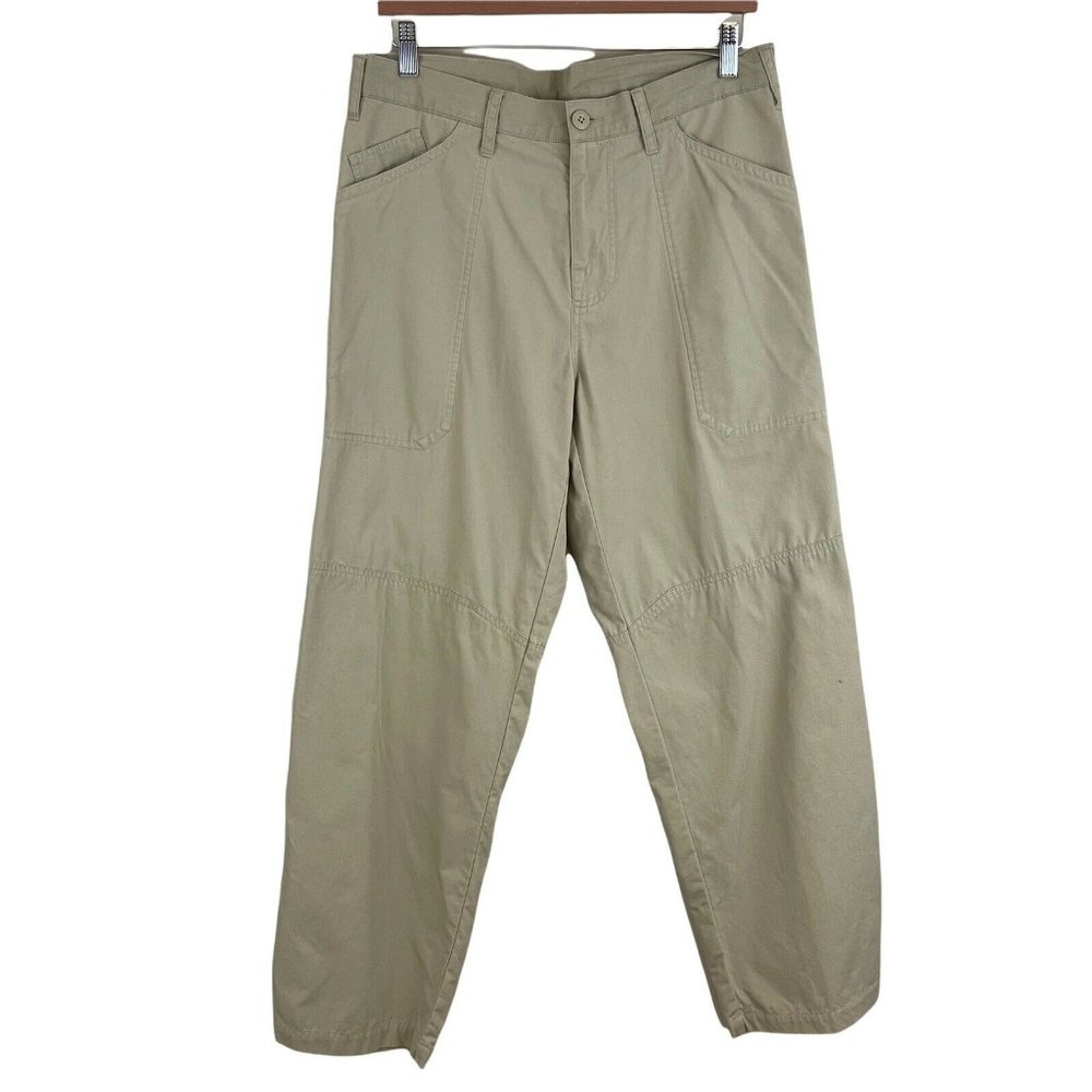 Patagonia Mens Organic Cotton Straight Leg Pants Khaki Sz 33 x 30 - Picture 1 of 8